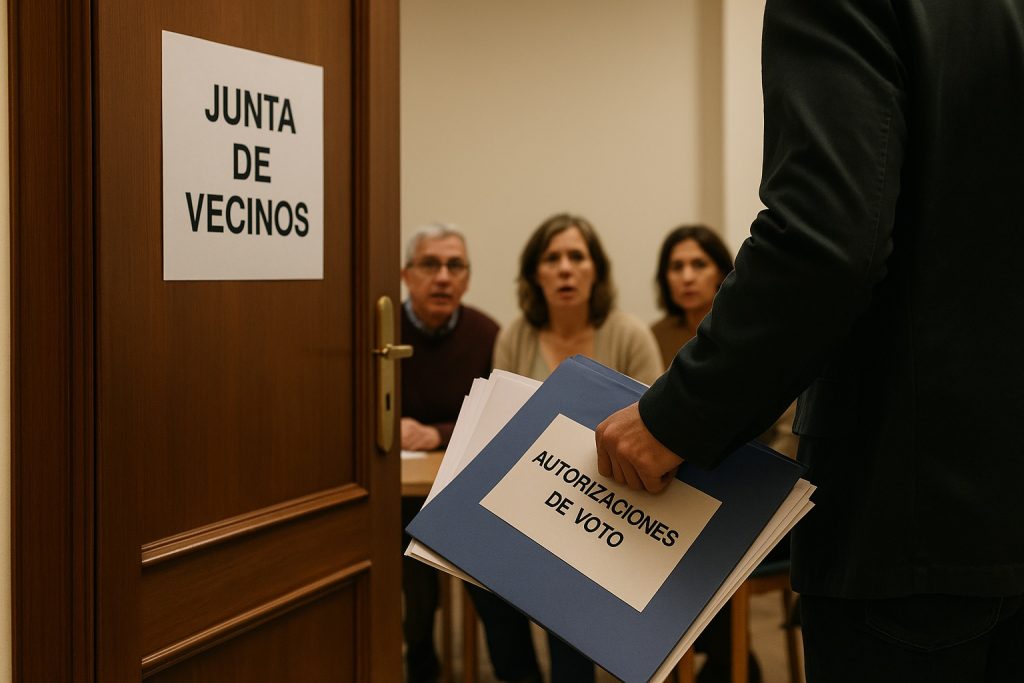 Delegaciones de voto en comunidad