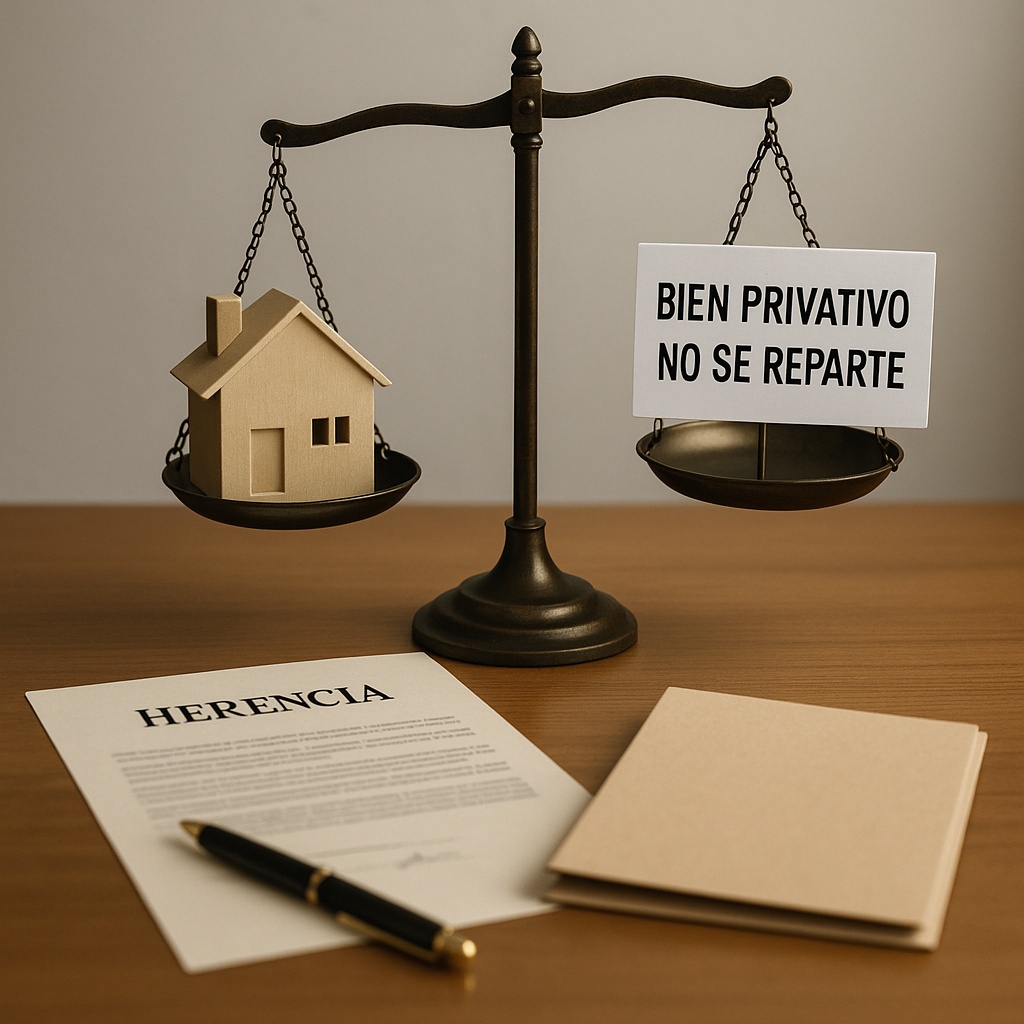 Bienes privativos tras divorcio