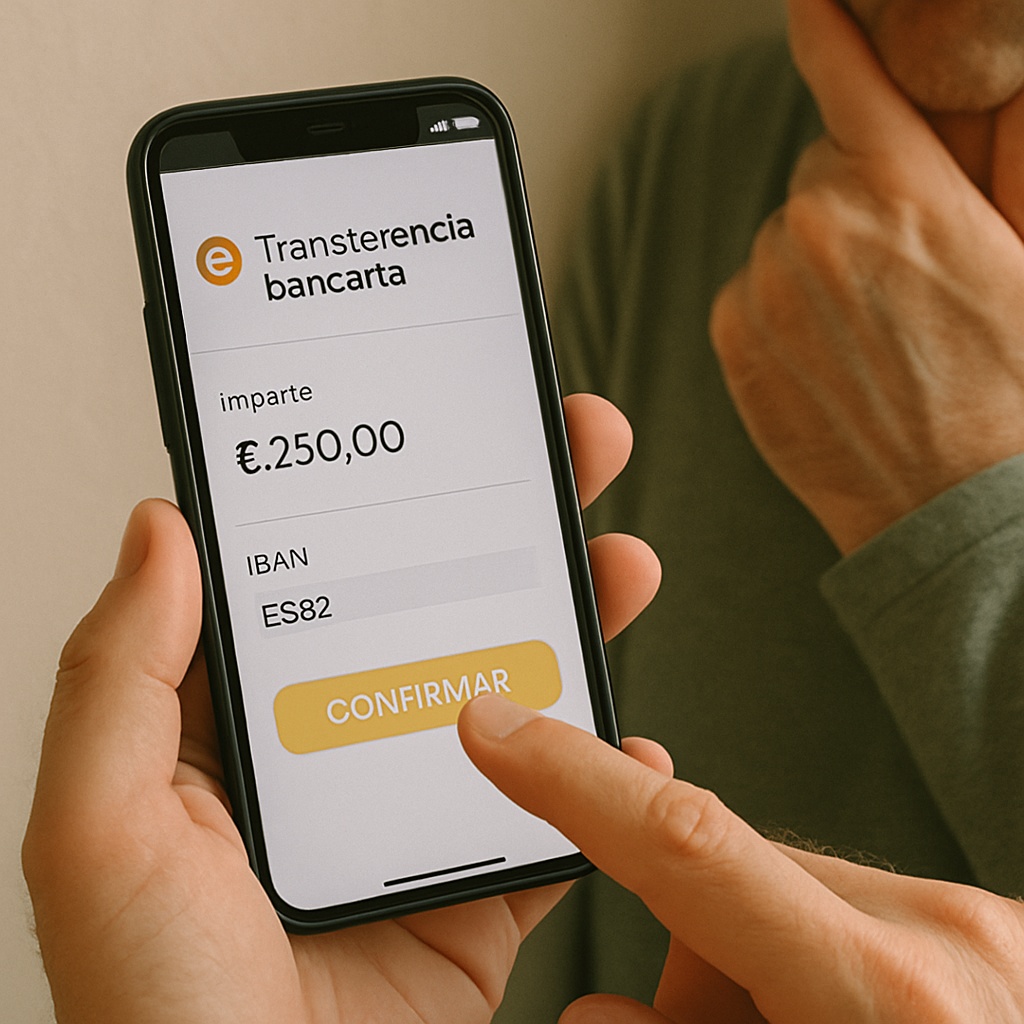 Equivocación al transferir dinero