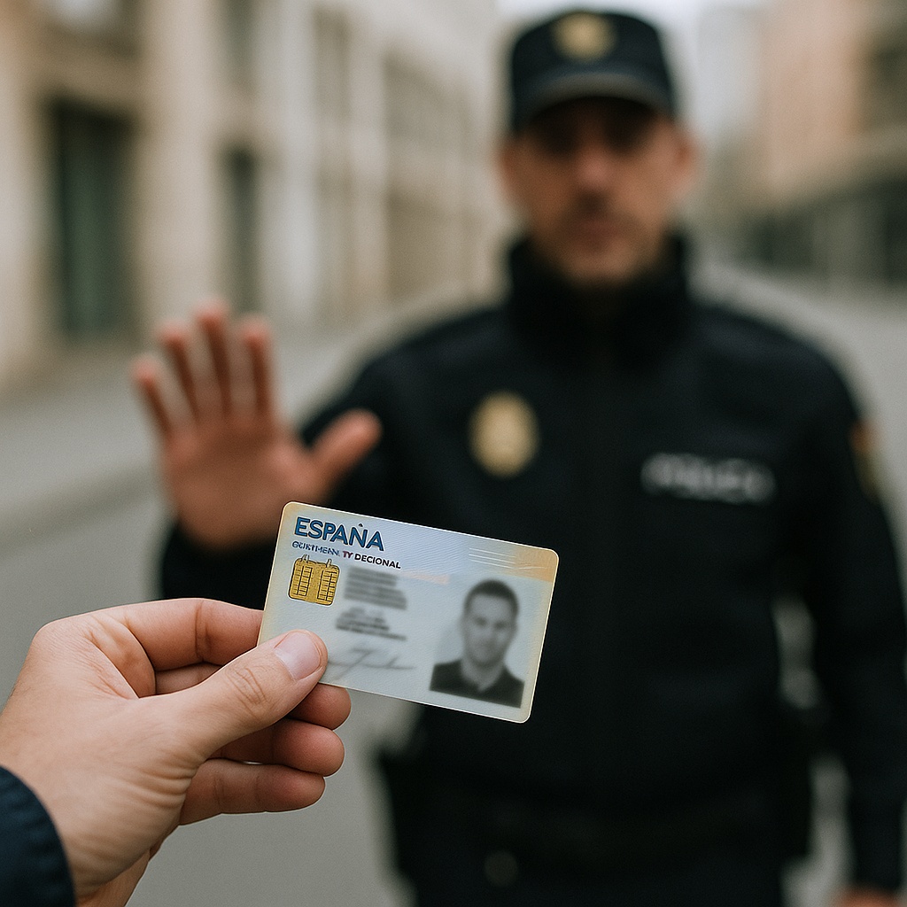 DNI policía identificación legal
