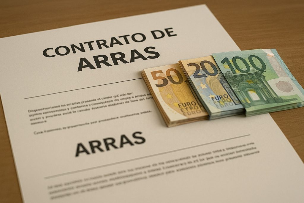 Arras contrato opción de compra