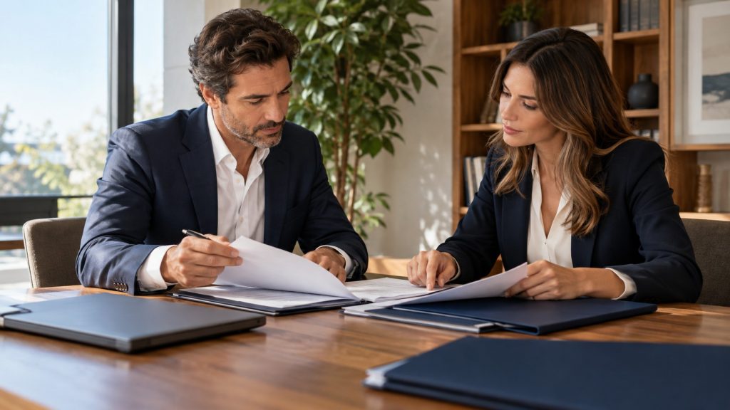 Asesoramiento jurídico a una empresa durante una reunión